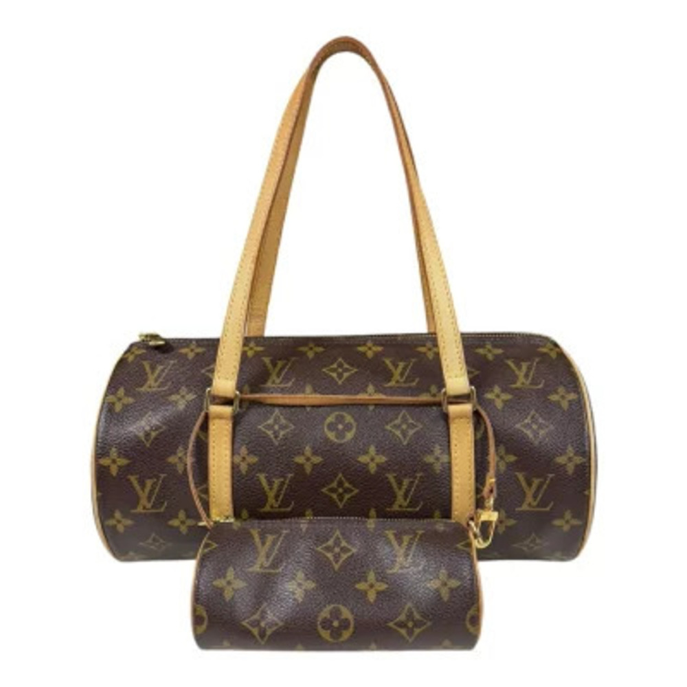 Louis Vuitton Papillon Monogram Handbag Canvas Brown